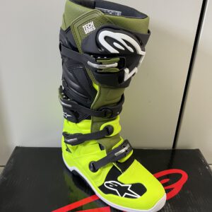 Alpinestars Tech 7 Stiefel Yellow Fluo Military