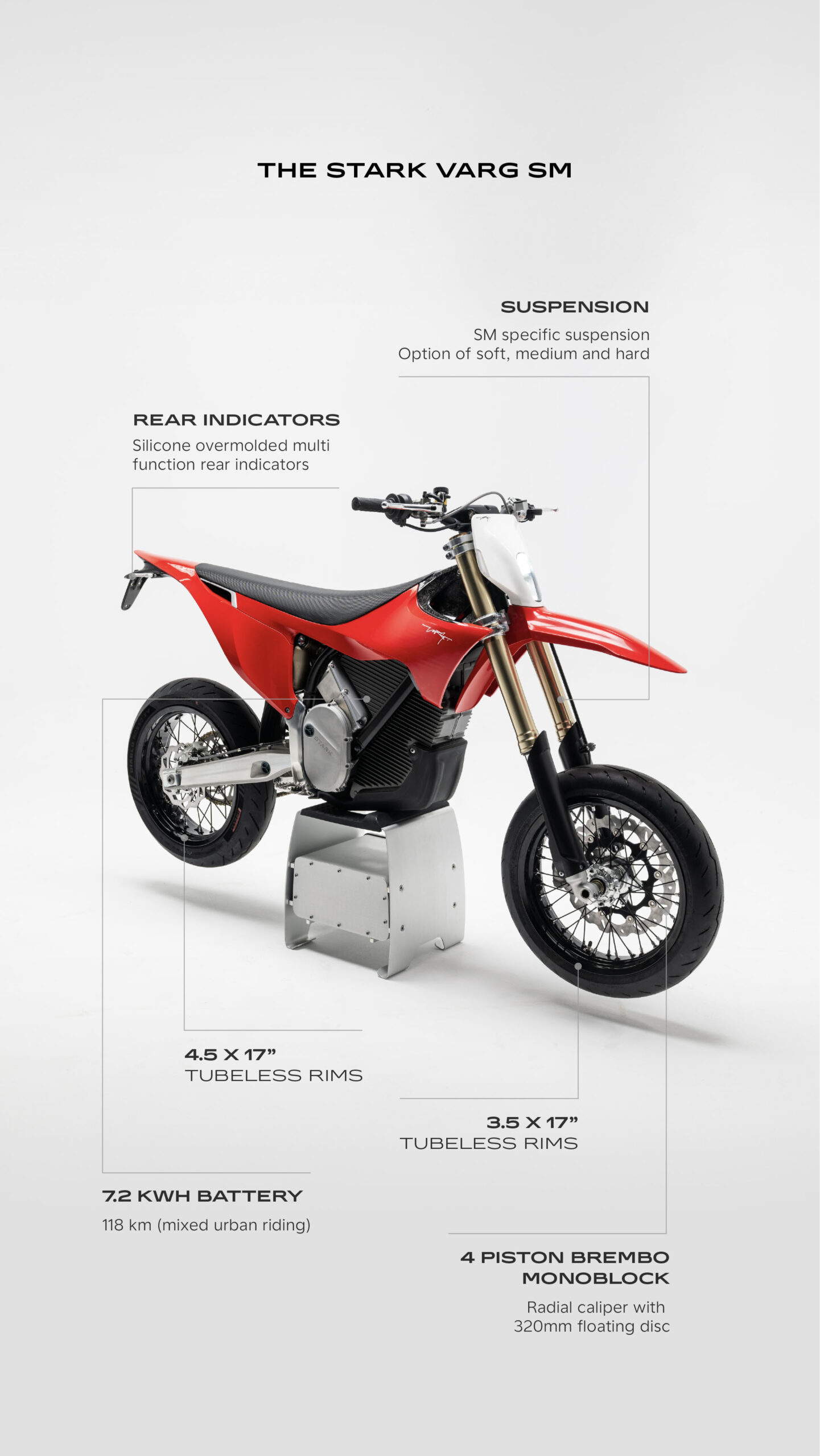 Stark VARG SM - Info Specs - 20 Suspension